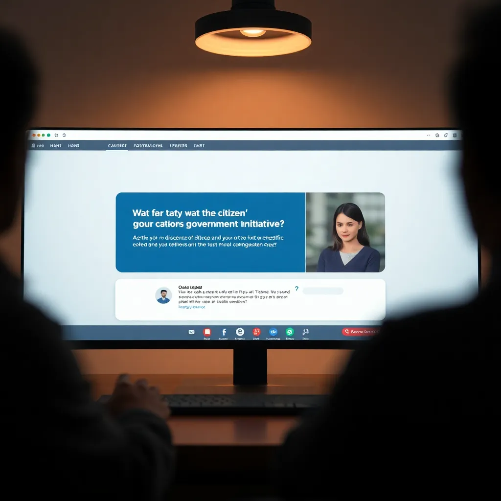 Онлайн-консультационный сервис, отвечающий на вопросы граждан о доступных государственных инициативах и условиях участия